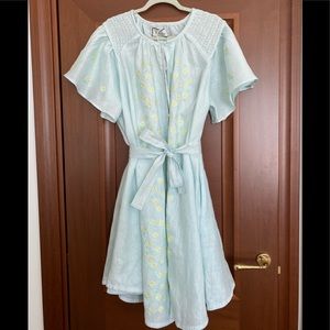 Innika Choo Hugh Jesmok Midi Smock Dress